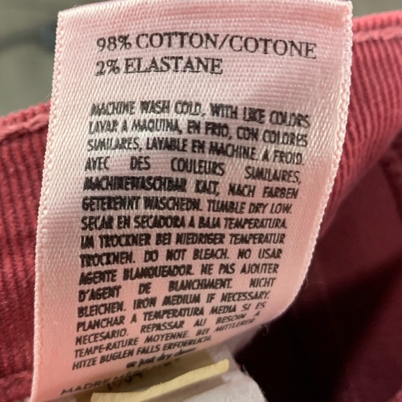 MOTHER The Rascal Cuff Corduroy in Little Bit Country Corduroy Sz 25 - Picture 11 of 11